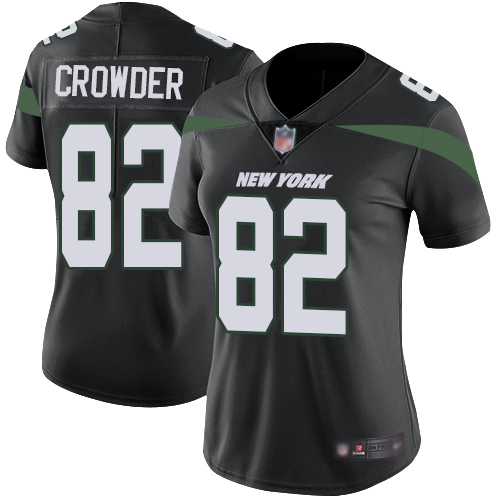 New York Jets Limited Black Women Jamison Crowder Alternate Jersey NFL Football #82 Vapor Untouchable->youth nfl jersey->Youth Jersey